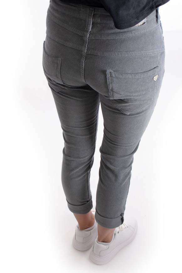 Please Jeans PLEASE CORD PANTALONI P78 - GARGOYLE Novità