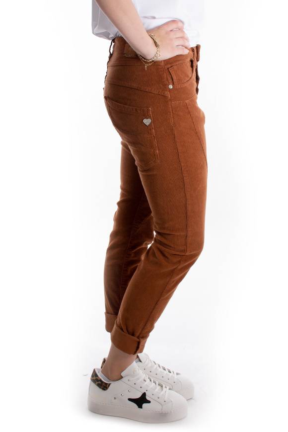 Please Jeans PLEASE PANTALONI CORD P78 - BRUCIATO 23 Presa