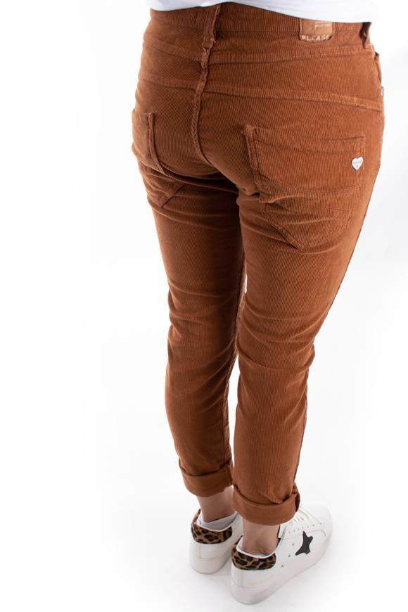 Please Jeans PLEASE PANTALONI CORD P78 - BRUCIATO 23 Presa