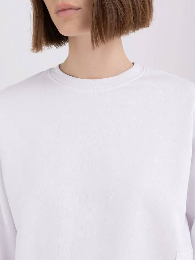 Please Jeans REPLAY FELPA CROPPED - WHITE Hotsell