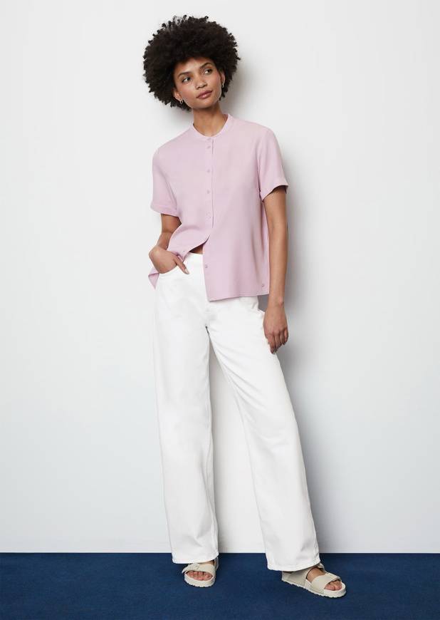 Please Jeans MARCO POLO BLOUSE - CHILLED VIOLET Saldi