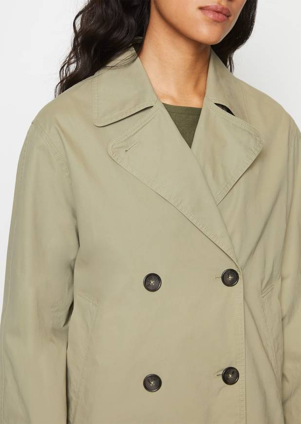 Please Jeans MARCO POLO SHORT TRENCH - STEAMED SAGE Offerte