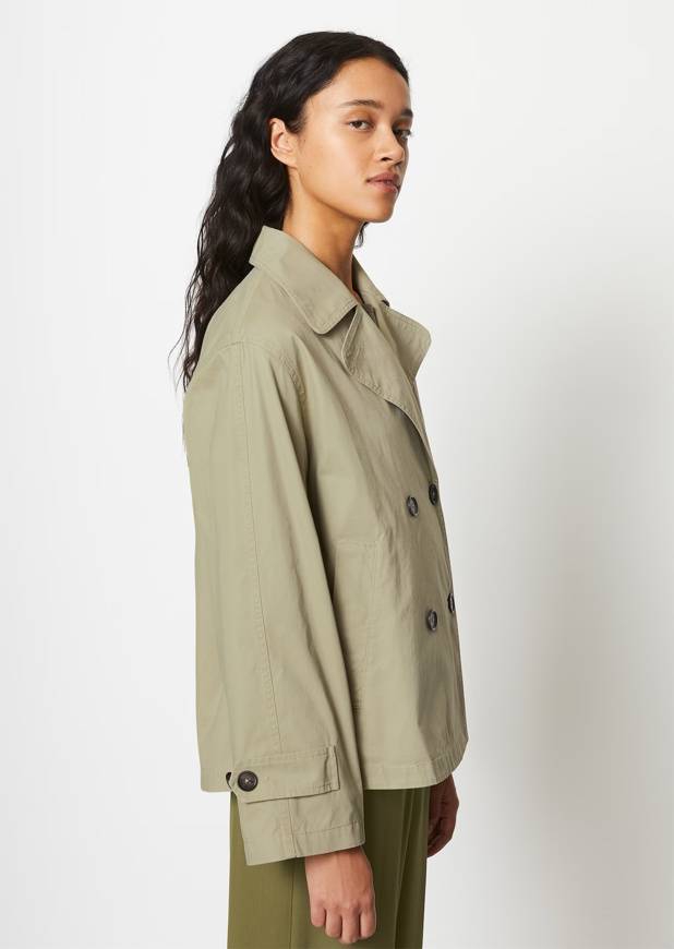 Please Jeans MARCO POLO SHORT TRENCH - STEAMED SAGE Offerte