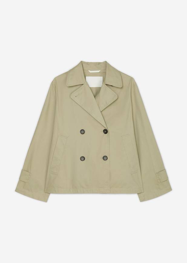 Please Jeans MARCO POLO SHORT TRENCH - STEAMED SAGE Offerte