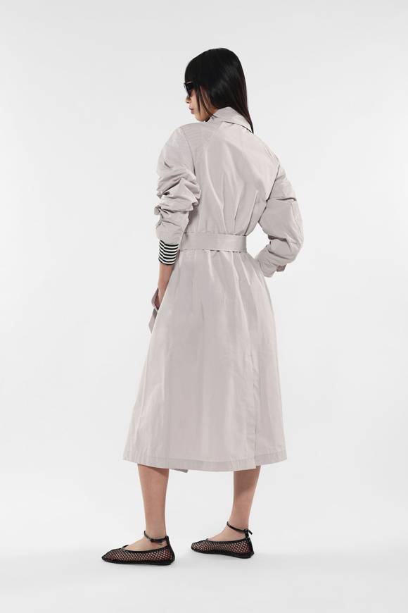 Please Jeans IMPERIAL COAT - CHALK Saldi Di Fabbrica
