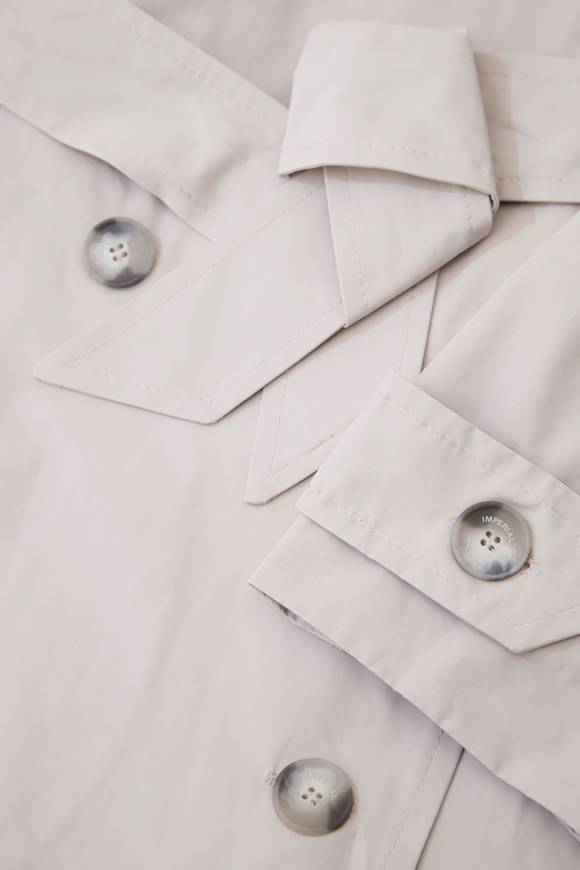 Please Jeans IMPERIAL COAT - CHALK Saldi Di Fabbrica