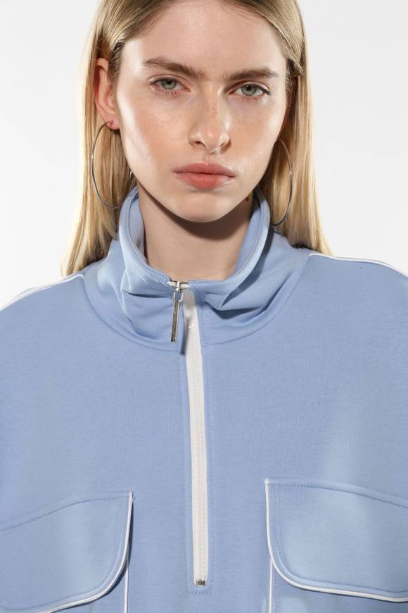 Please Jeans IMPERIAL SWEATER - FG4 HGS - CELESTE I Più Venduti
