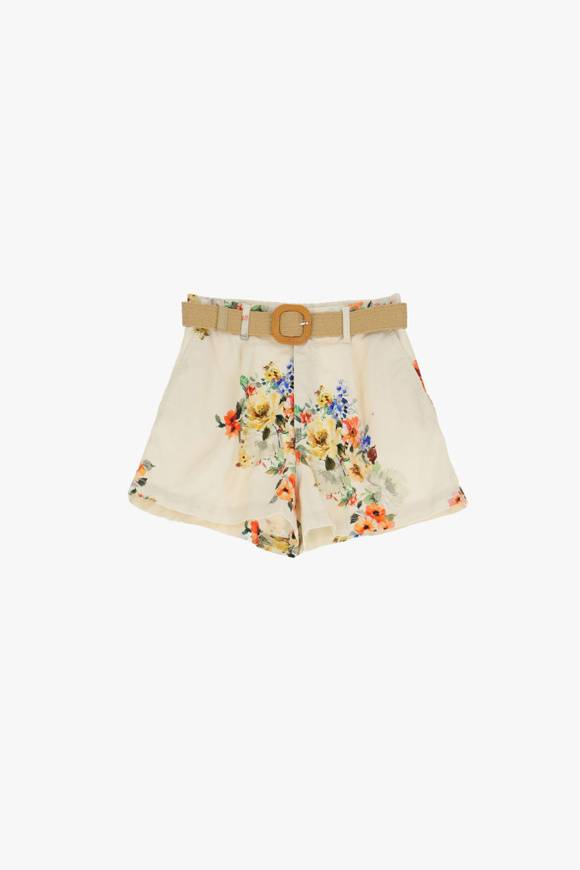 Please Jeans PLEASE FLORAL SHORTS - D0K C10 - PANNA Italy