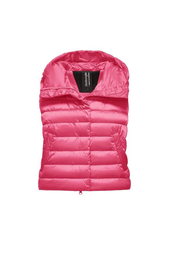 Please Jeans BOMBOOGIE SLEEVELESS DOWN JACKET - RASPBERRY MOON Italia