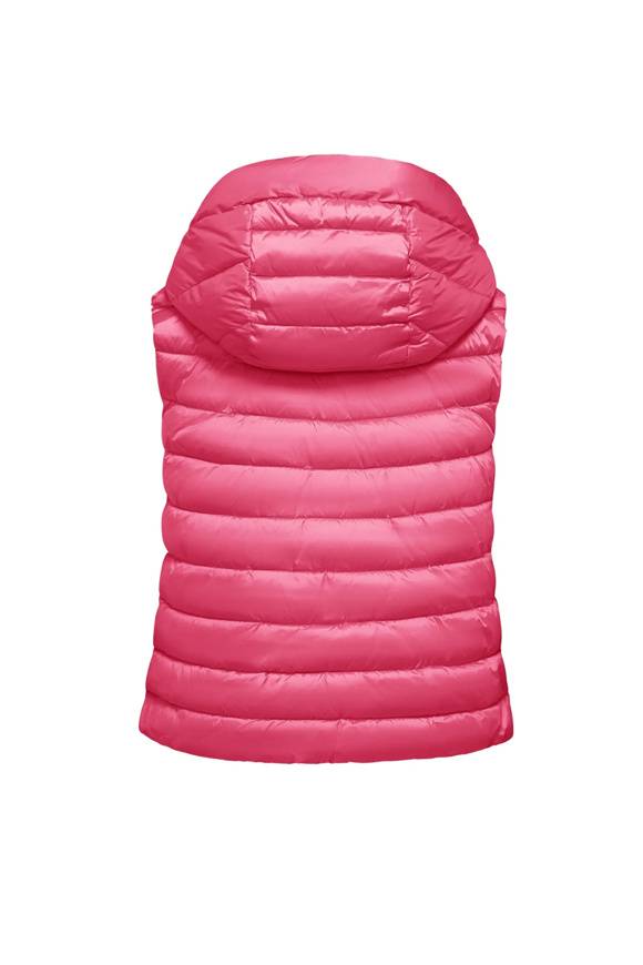 Please Jeans BOMBOOGIE SLEEVELESS DOWN JACKET - RASPBERRY MOON Italia