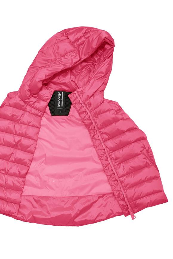 Please Jeans BOMBOOGIE SLEEVELESS DOWN JACKET - RASPBERRY MOON Italia