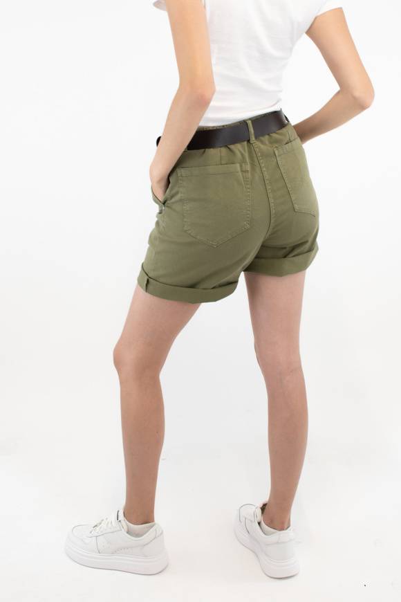 Please Jeans PLEASE BERMUDA SHORTS - D0J N3N - LIZARD Vendite Flash
