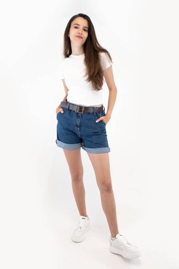 Please Jeans PLEASE BERMUDA SHORTS - D0J C81 (N3N) - BLU DENIM Promozione
