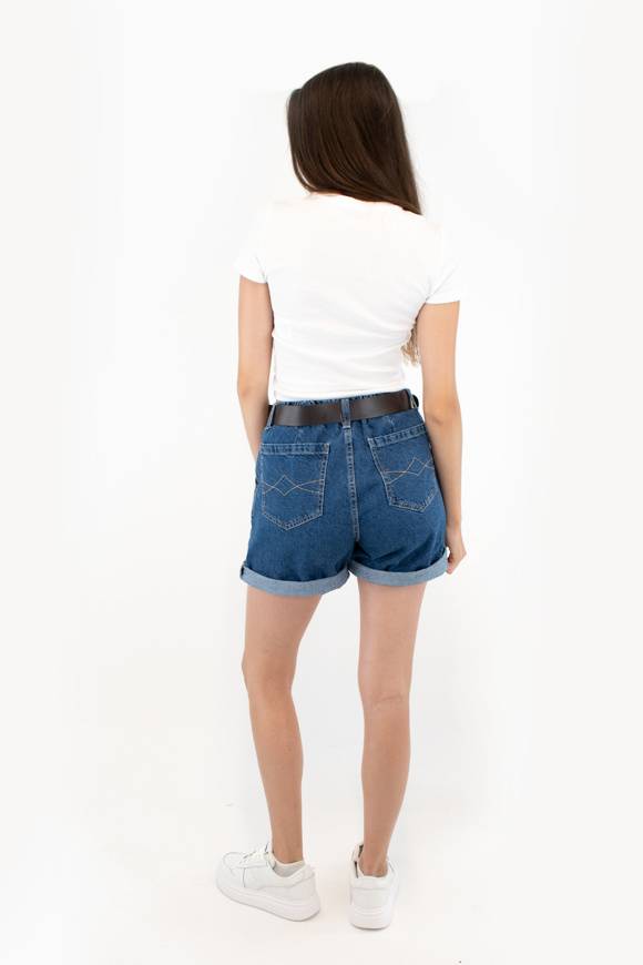 Please Jeans PLEASE BERMUDA SHORTS - D0J C81 (N3N) - BLU DENIM Promozione