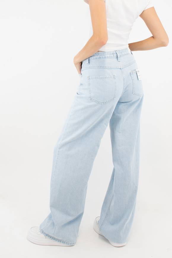 Please Jeans PLEASE FLARE JEANS - P27 NQZ - BLU DENIM Spedizione Gratuita
