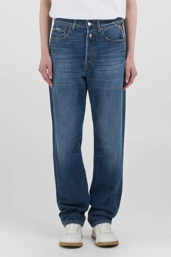 Please Jeans REPLAY JEANS DENIM - W9ZI - DARK BLUE Negozi Online