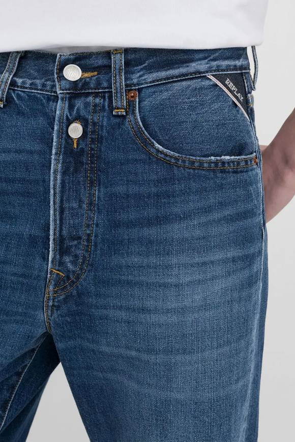Please Jeans REPLAY JEANS DENIM - W9ZI - DARK BLUE Negozi Online