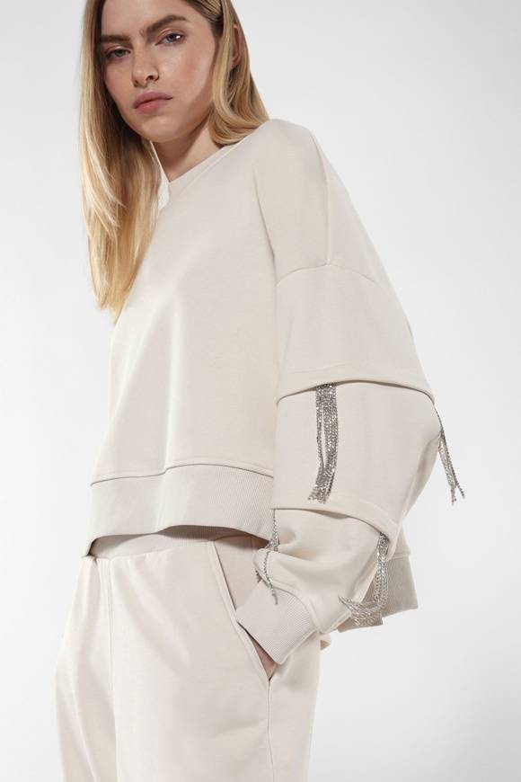 Please Jeans IMPERIAL SWEATSHIRT OVERSIZE - FG3 APL - ICE Sottocosto
