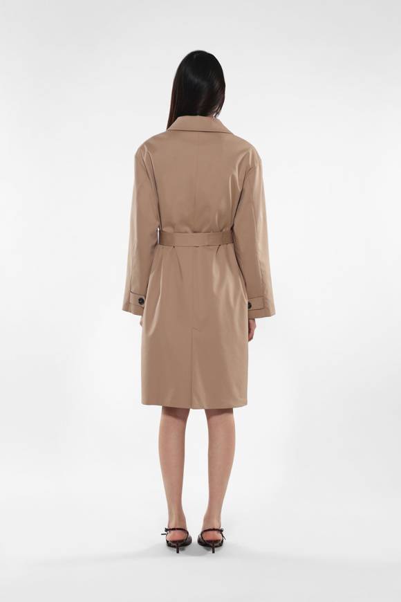 Please Jeans IMPERIAL TRENCHCOAT - KI4 HLJ - BEIGE Vendita Calda