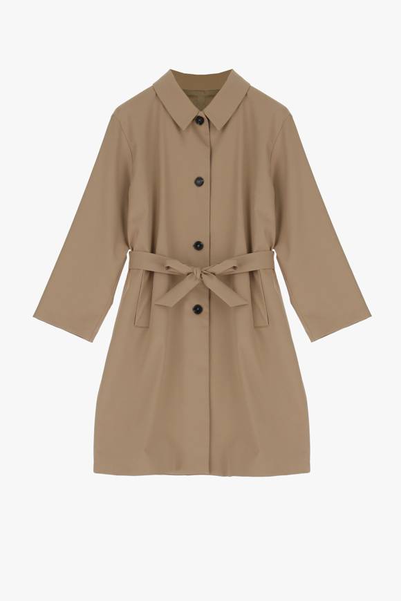 Please Jeans IMPERIAL TRENCHCOAT - KI4 HLJ - BEIGE Vendita Calda
