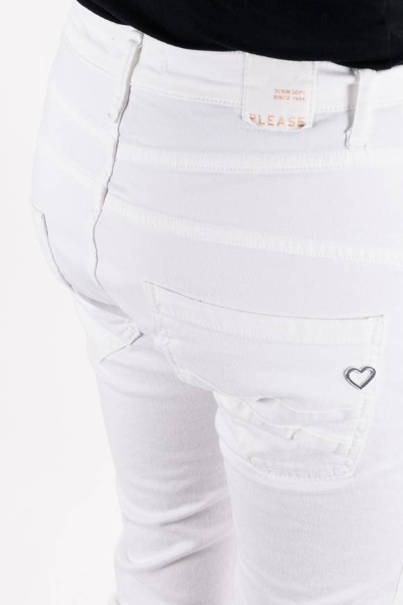 Please Jeans PLEASE - PANTALONI P78 N3N - BIANCO OTTICO In Saldo