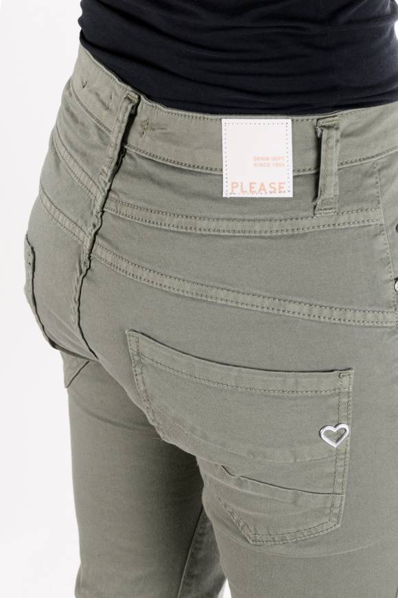 Please Jeans PLEASE - PANTALONI P78 N3N - MILITARE 2025
