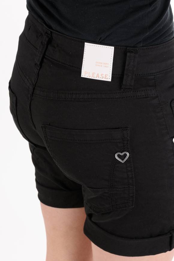 Please Jeans PLEASE – SHORTS P88 N3N - NERO Comprane uno, ottenene uno gratis