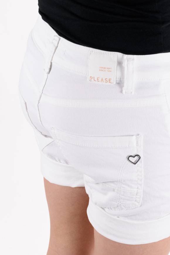 Please Jeans PLEASE – SHORTS P88 N3N - BIANCO OTTICO In Linea