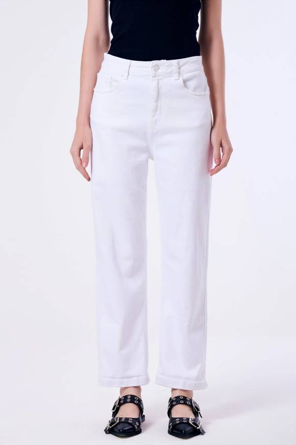 Please Jeans VICOLO TROUSERS KATE - DB5 141 - BIANCO Promozione Limitata