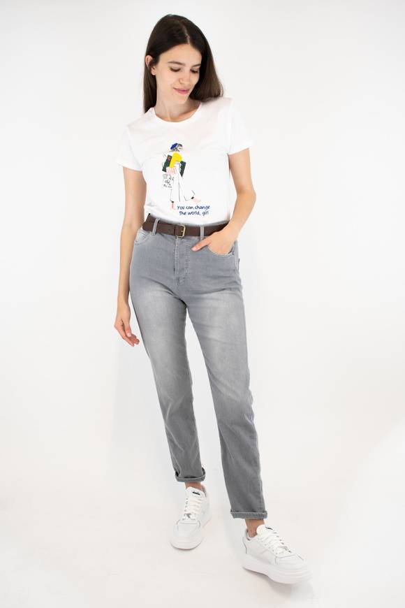 Please Jeans PLEASE TROUSERS - P2S NON - GREY Prezzo Ridotto