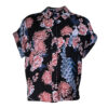 Poems Roma CAMICIA CROP PAVONI AZZUR