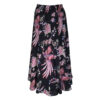 Poems Roma GONNA SPICCHI ELASTICO PAVONI NERO Shopping Online