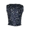 Poems Roma TOP PAILLETTES BLU In Saldo