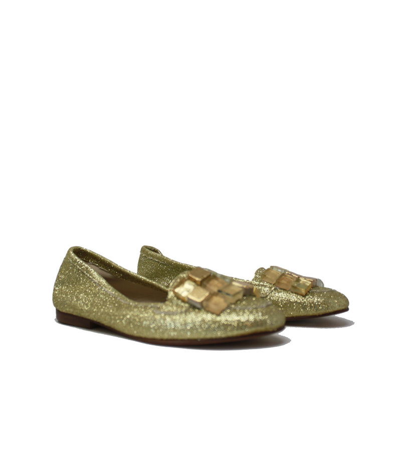 Pokemaoke Mocassino Glitter Oro Offerta natalizia