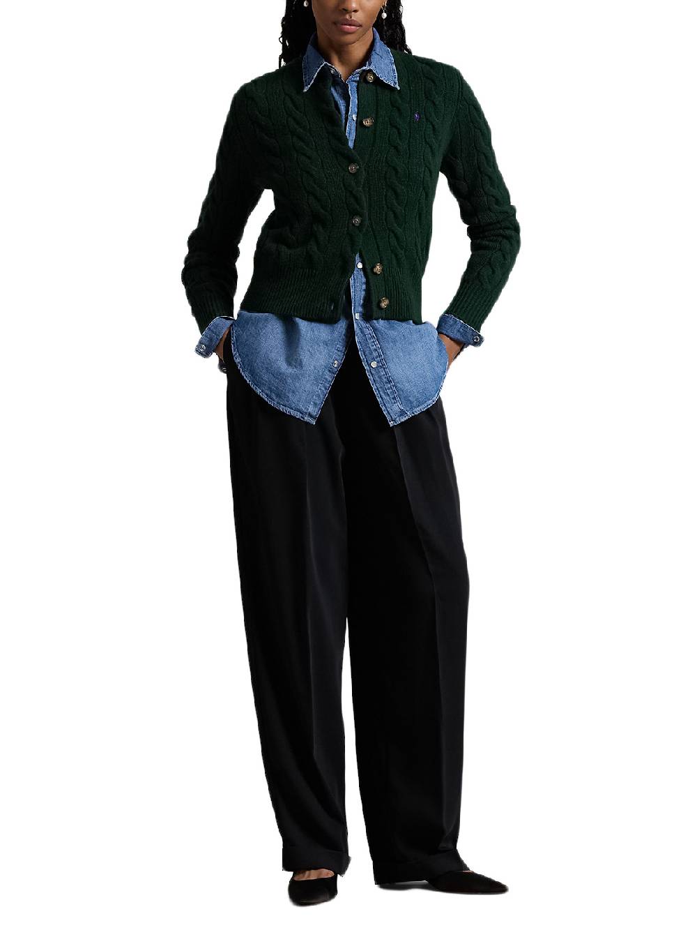 Polo Ralph Lauren Long Sleeve Cardigan In Saldo