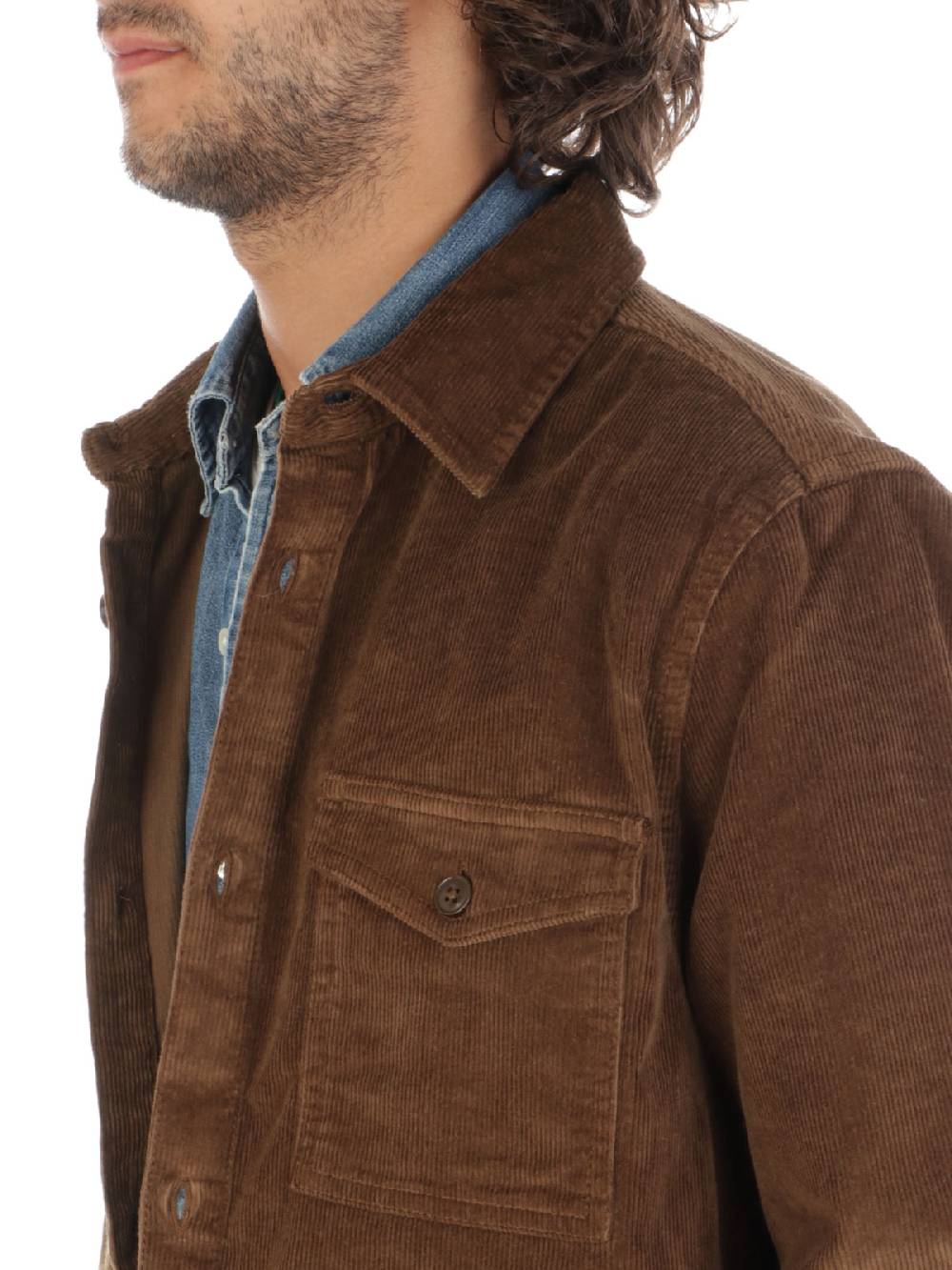 BARBOUR Overshirt Uomo Corduroy Spedizione Gratuita