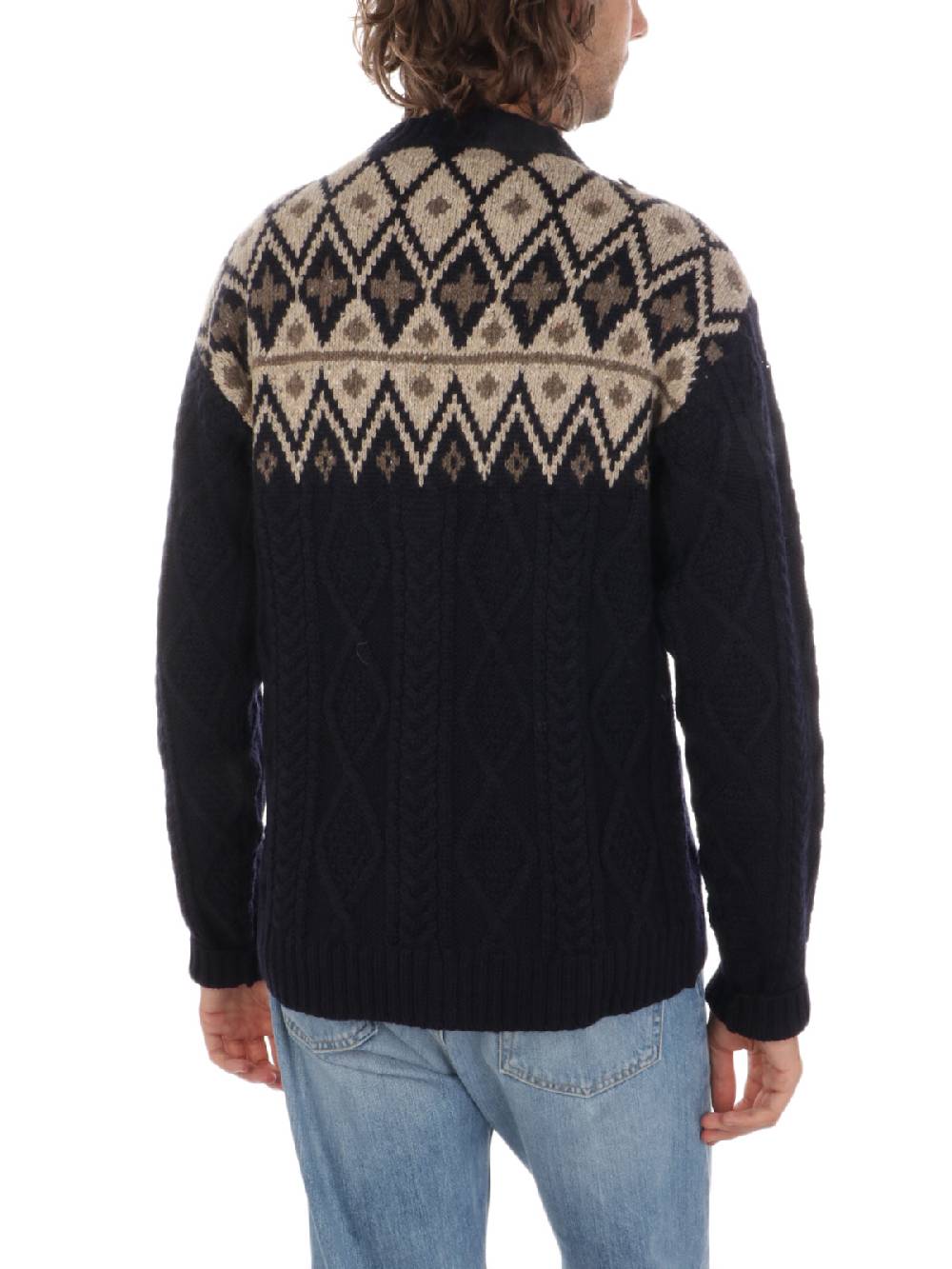 WOOLRICH Pullover Uomo Fair Isle in Lana Convenienza
