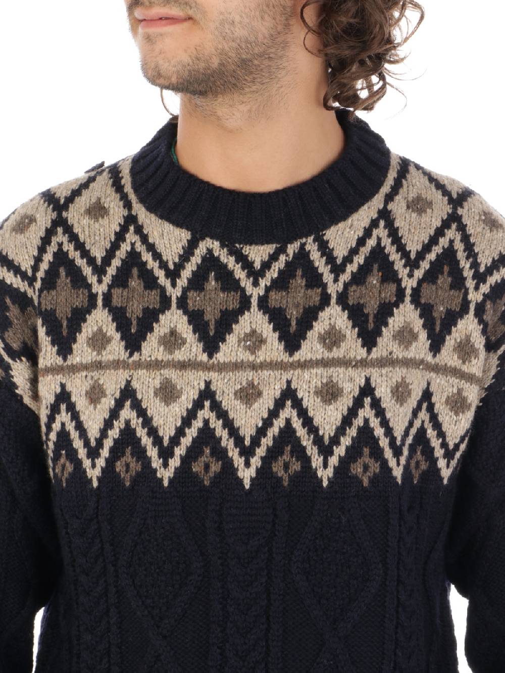 WOOLRICH Pullover Uomo Fair Isle in Lana Convenienza