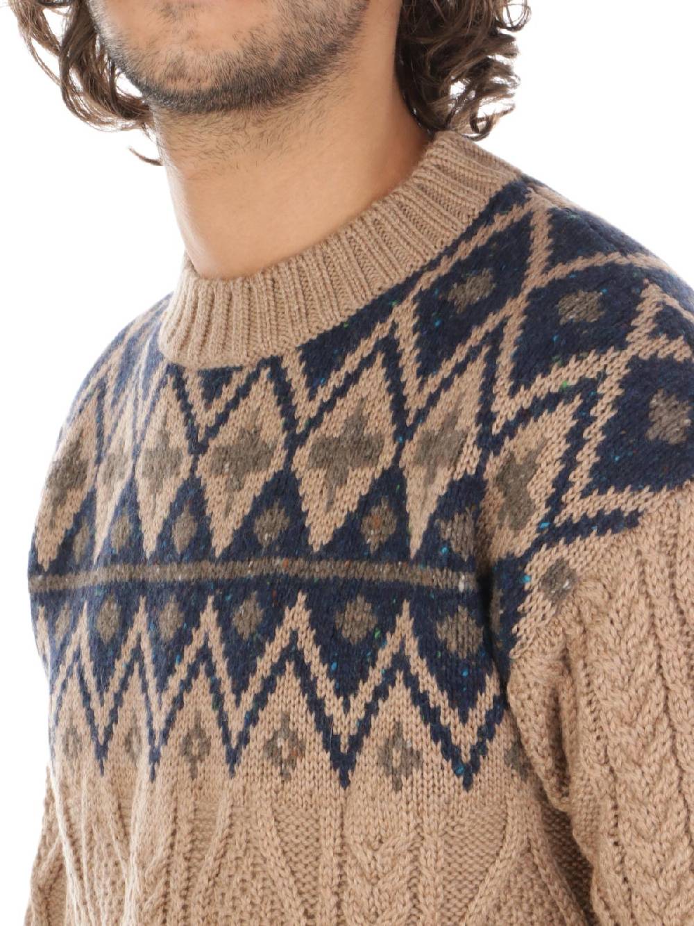 WOOLRICH Pullover Uomo Fair Isle in Lana Novità