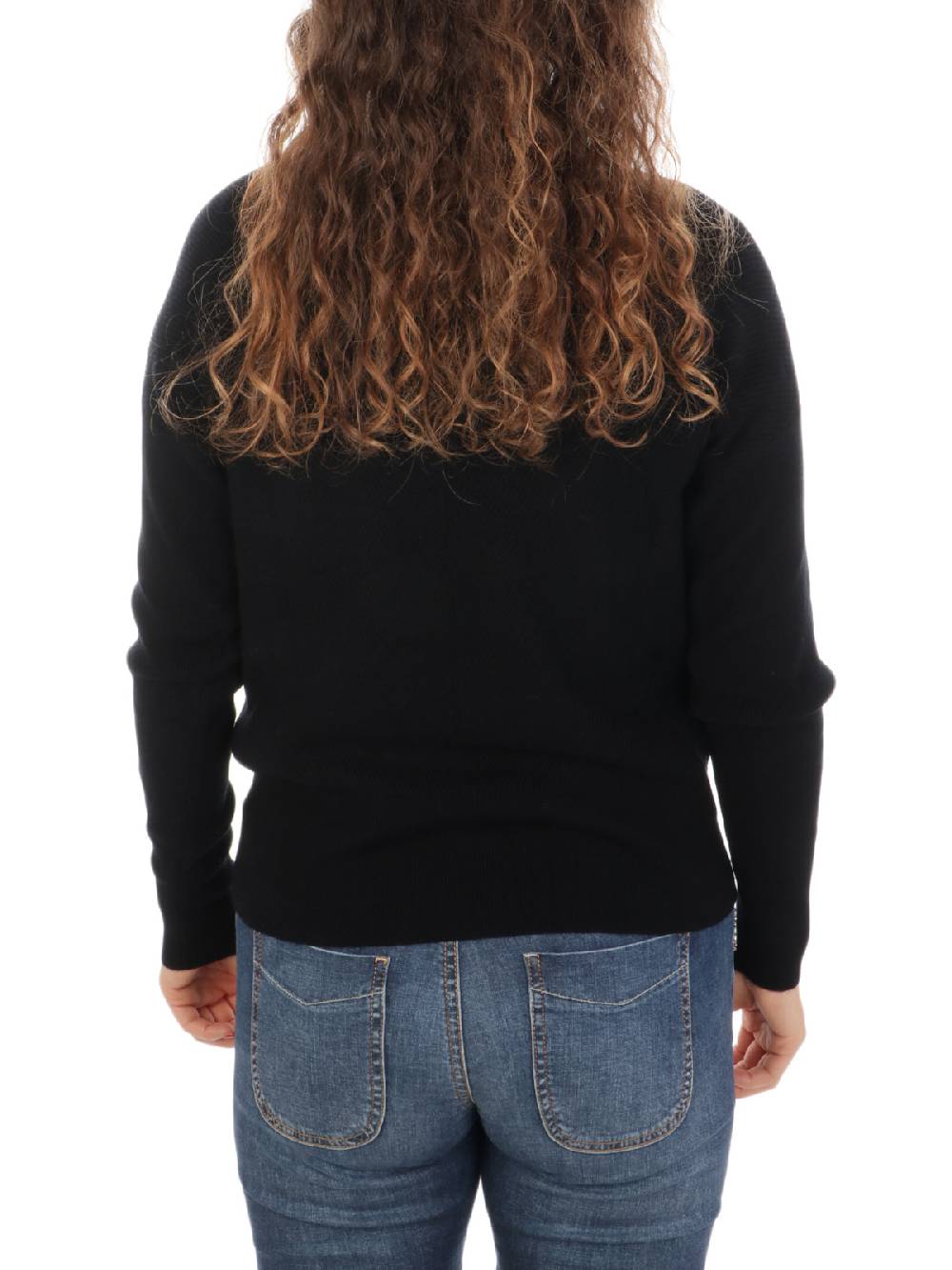 QUILISIA Maglia Donna a Coste in Lana e Cashmere Vendita Calda