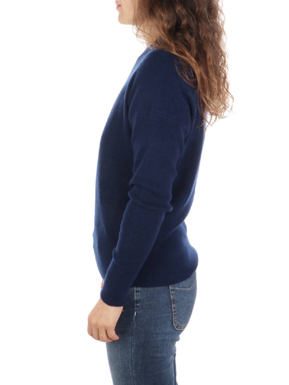 QUILISIA Maglia Donna a Coste in Lana e Cashmere