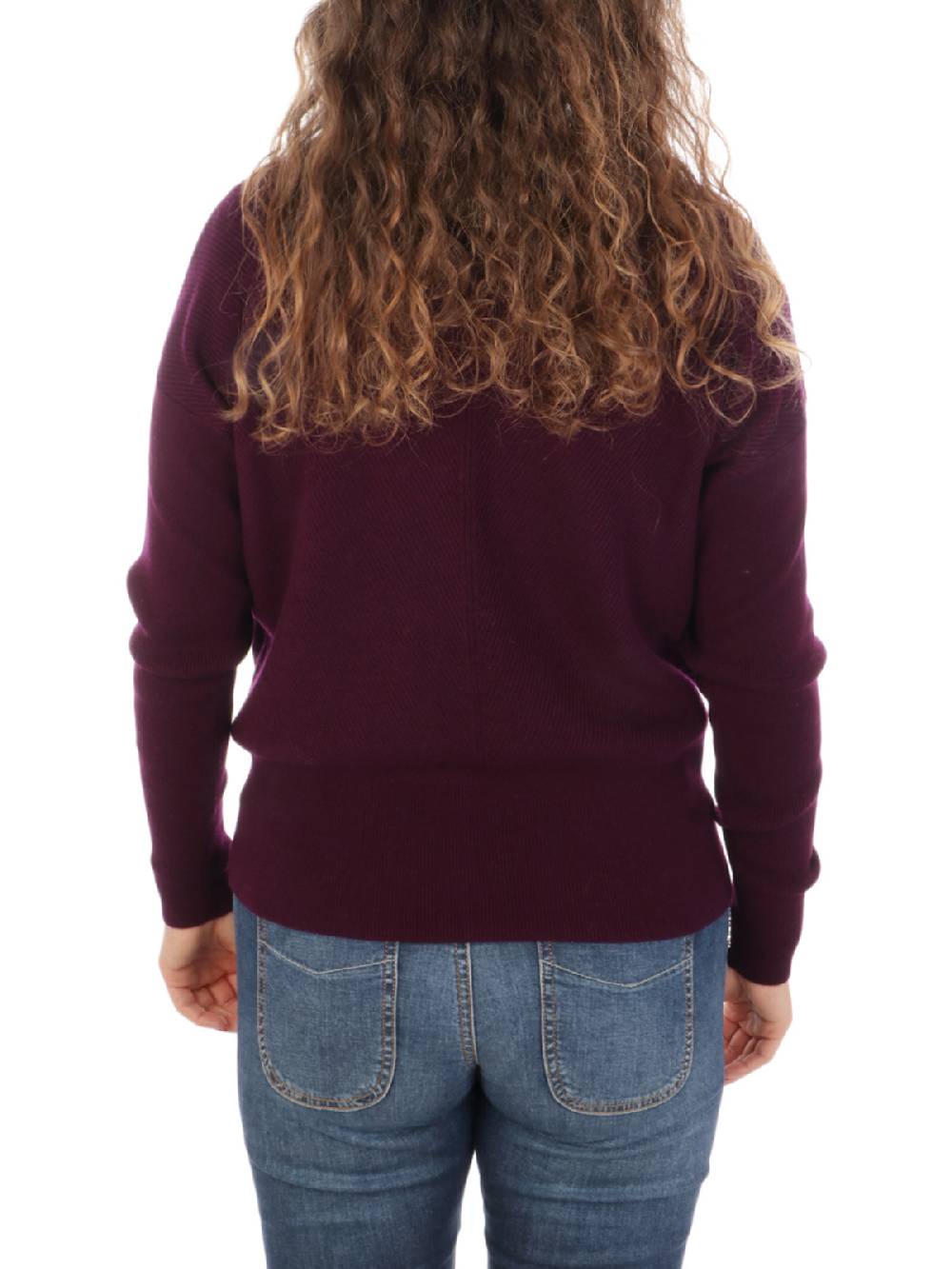QUILISIA Maglia Donna a Coste in Lana e Cashmere Fino al 60% di sconto