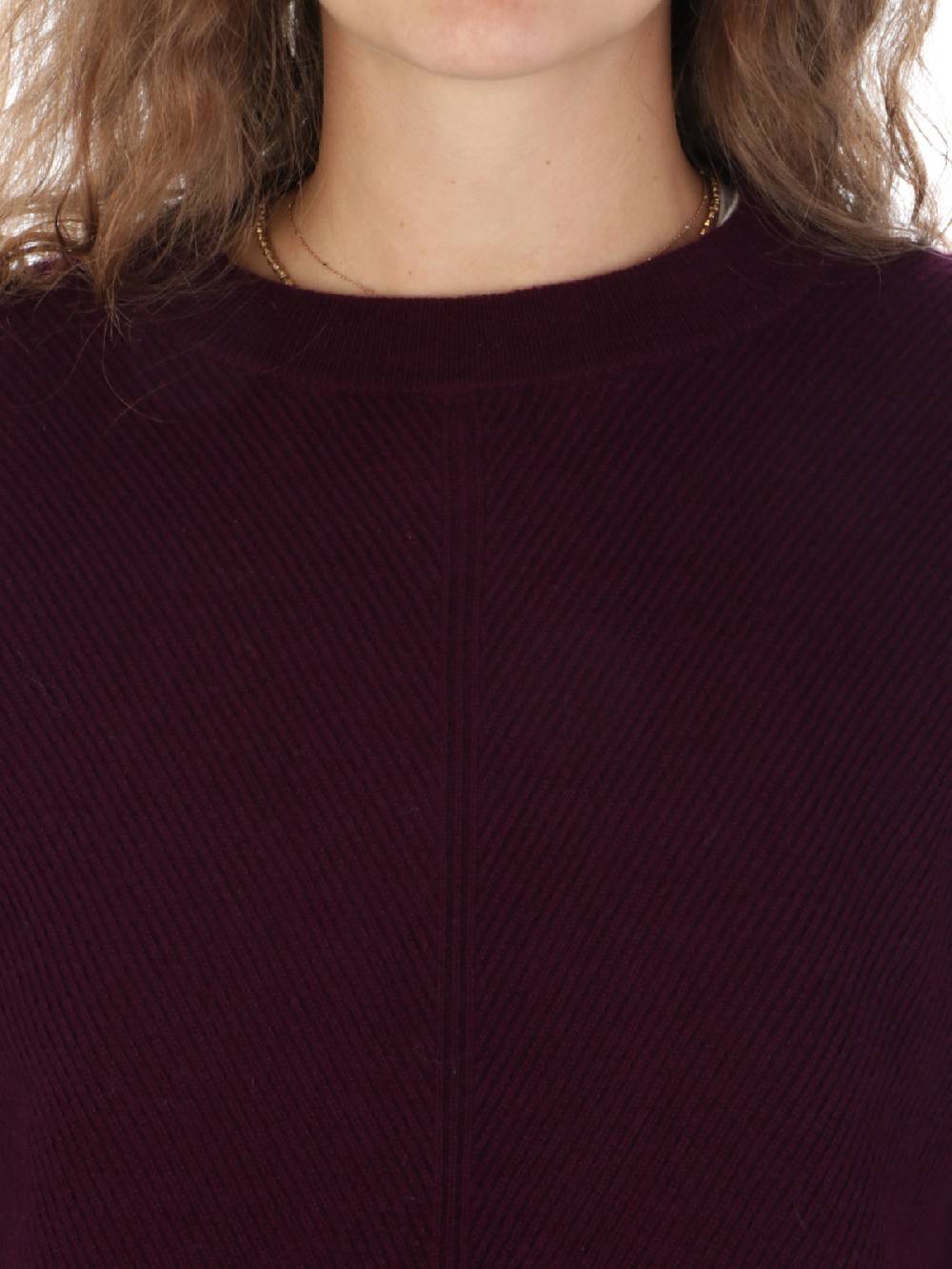 QUILISIA Maglia Donna a Coste in Lana e Cashmere Fino al 60% di sconto