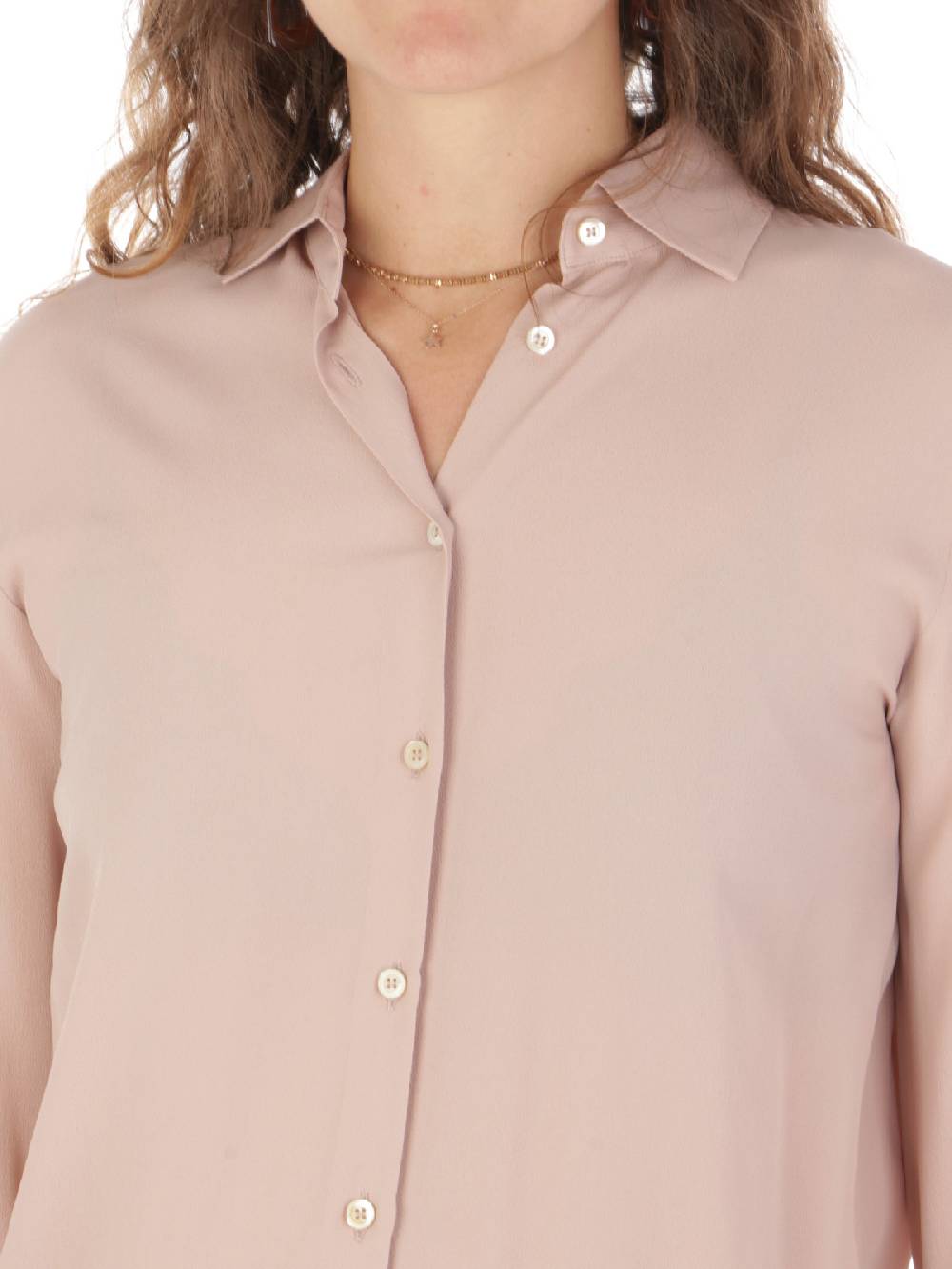F.IT Camicia Donna in Misto Seta Qualità Garantita