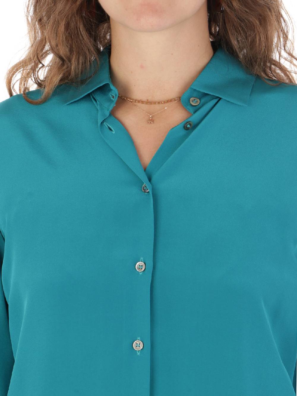 F.IT Camicia Donna in Misto Seta Negozi Online