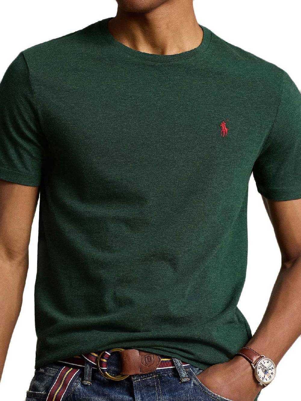 Polo Ralph Lauren Custom Slim Fit Jersey In Linea