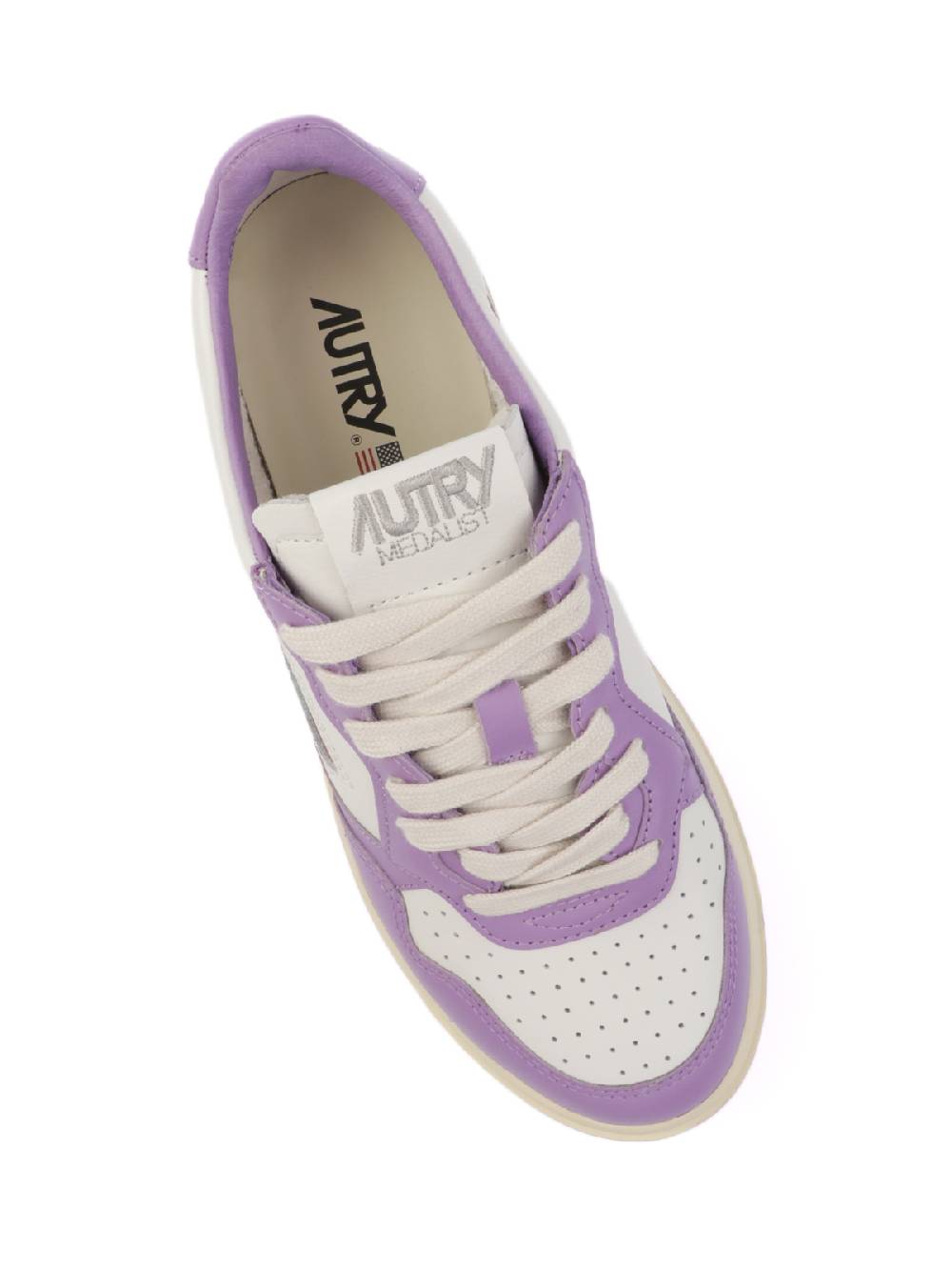 AUTRY Sneakers Donna Medalist Low In Pelle Bicolore Consegna Veloce