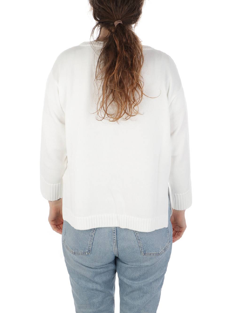 ROSSOPURO Maglia Donna Over In Cotone Prezzo Ridotto