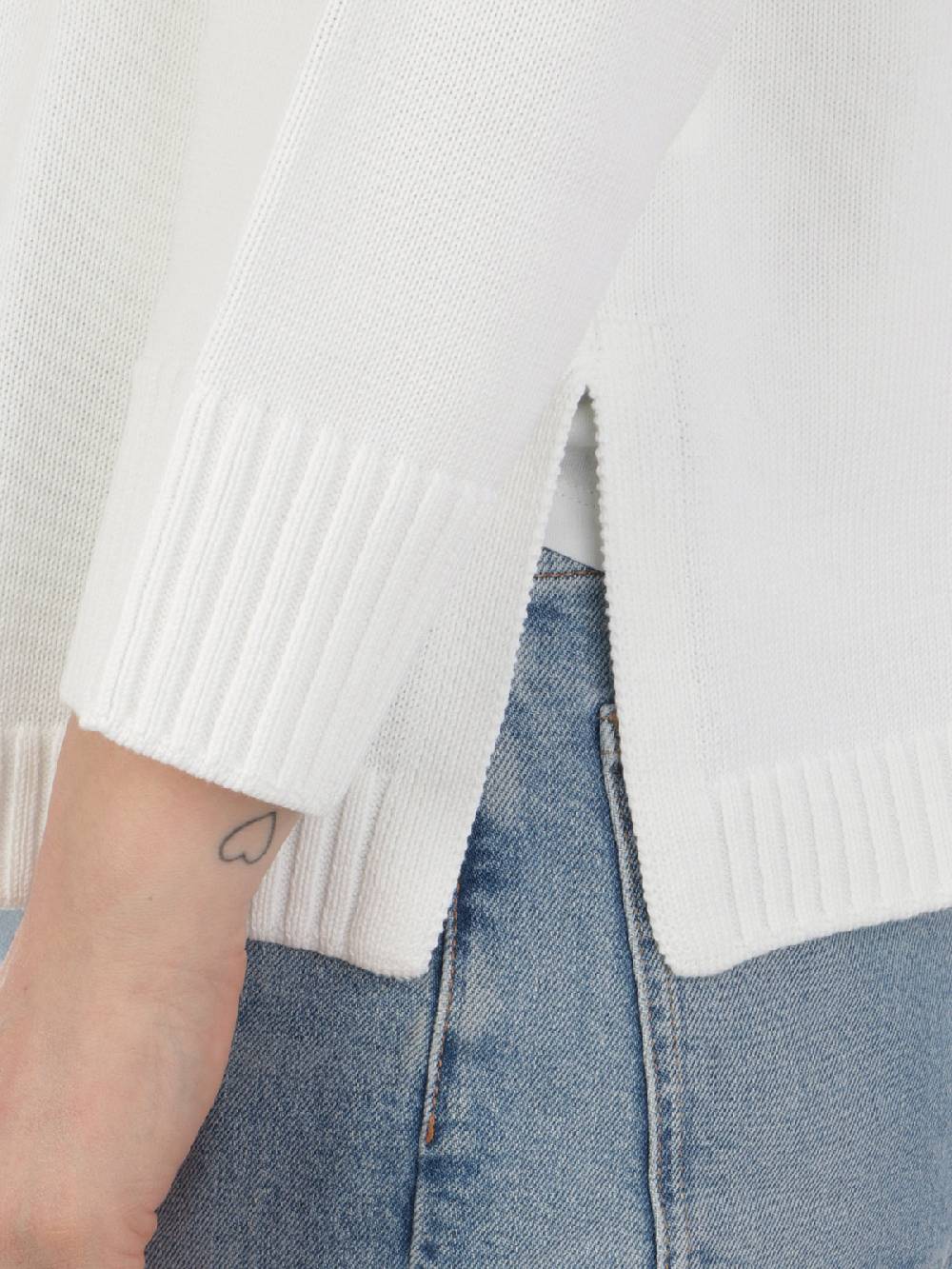 ROSSOPURO Maglia Donna Over In Cotone Prezzo Ridotto