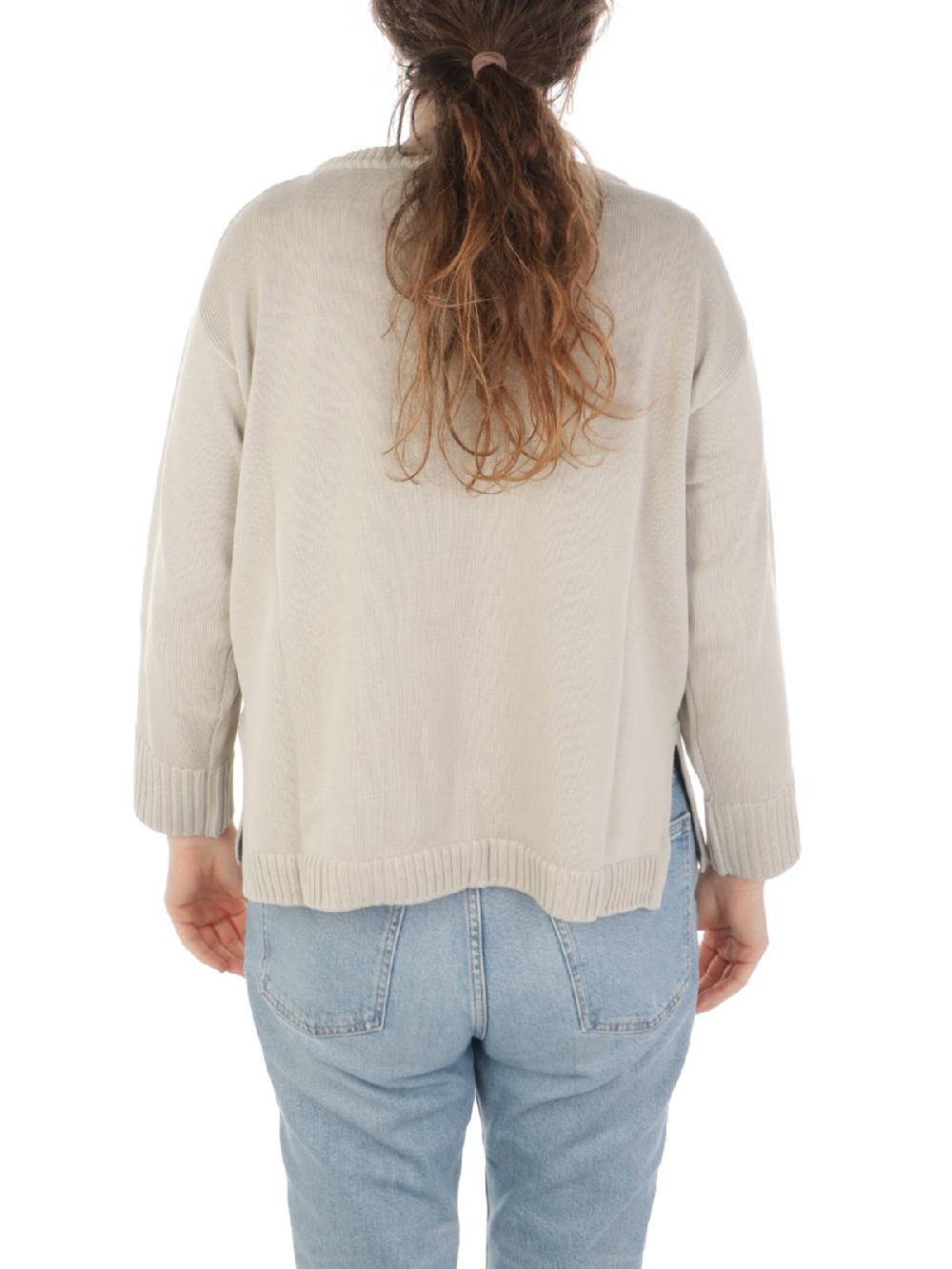 ROSSOPURO Maglia Donna Over In Cotone Sottocosto